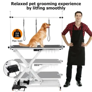 47inch Cat Dog Pet Electric Height Adjustable  Grooming Table