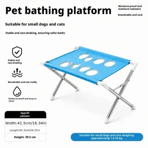 Pet bath bracket, anti-scratch and anti-bite dog bath hammock,