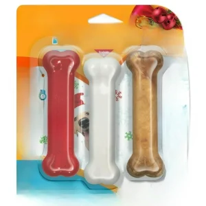 Dog Chew Toys & Dog Treat, Chicken & Bacon Flavor, Small, 3 pack