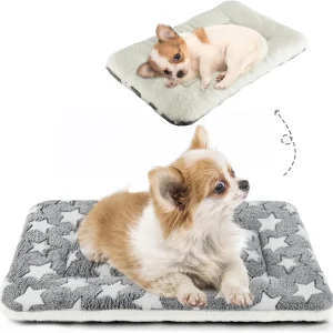 Dog Bed Crate Pad  Crate Kennel Mat Cat Bed Liner 22-Inch Grey